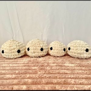 Little velvet crochet stress ball